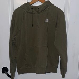 Nike Women’s Drawstring Hoodie – Olive Green – Medium